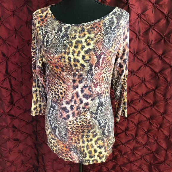 Peck & Peck Tops - 🐍🐍 Peck & Peck Top with Snake Skin Print  🐍🐍